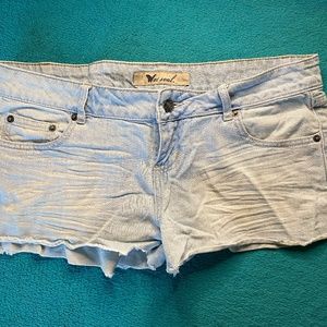 Light Wash Jean Shorts